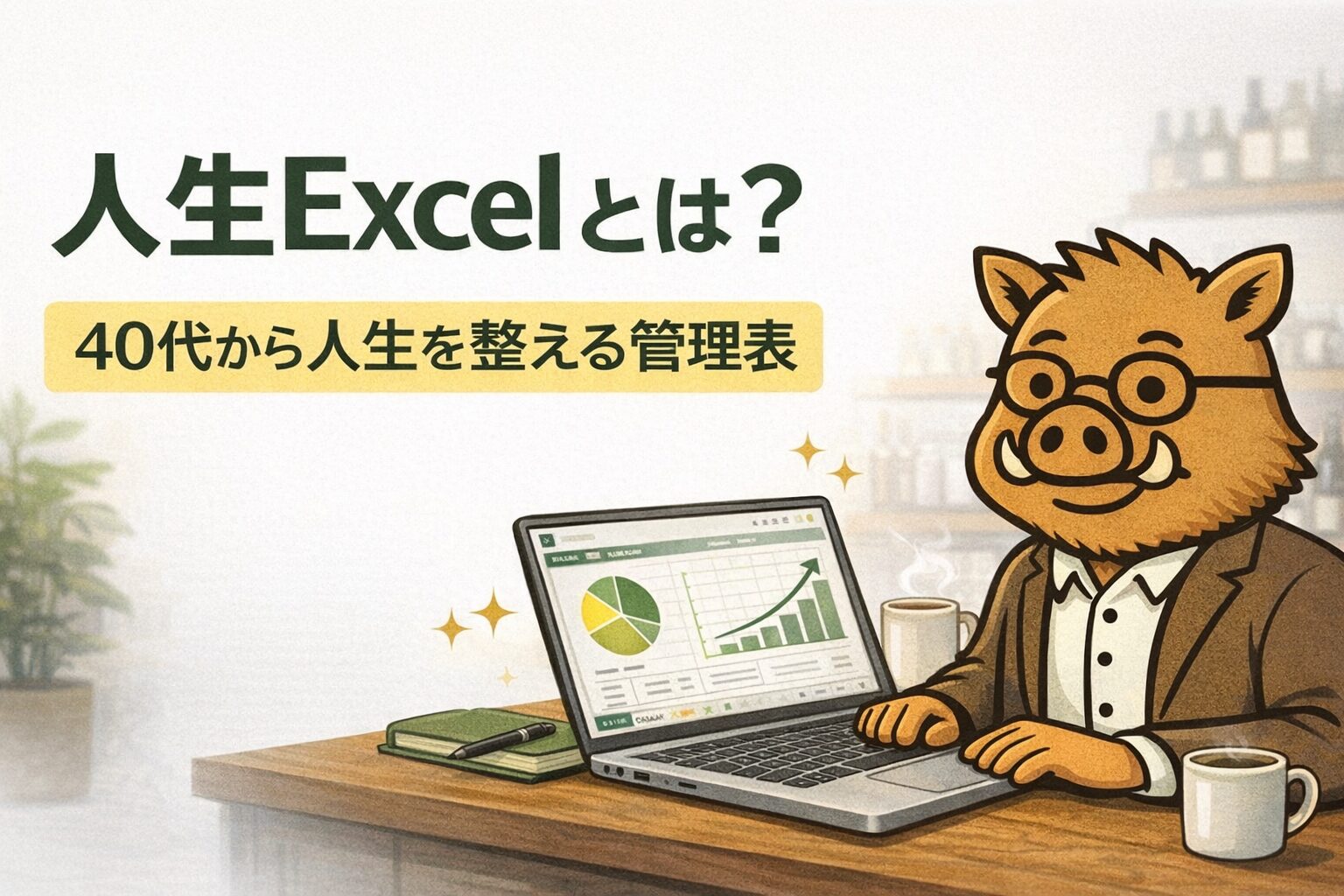 人生Excelとは何かを解説する40代向け人生管理表のイメージ画像