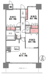 ザ・パークハウス関目の間取り