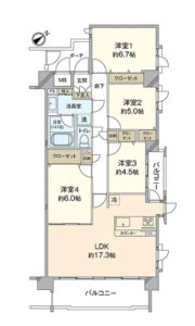 ステイツ城東グランプレイスの間取り